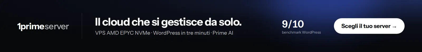 1primeserver: il cloud che si gestisce da solo