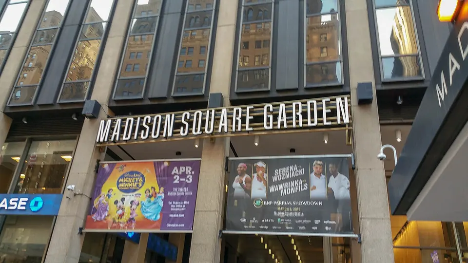 A picture of the Madison Square Garden Front Entrance in New York City, NY.
